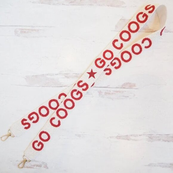 Go Coogs University of Houston Beaded Purse Strap | Houston Purse Strap - Picture 3 of 4